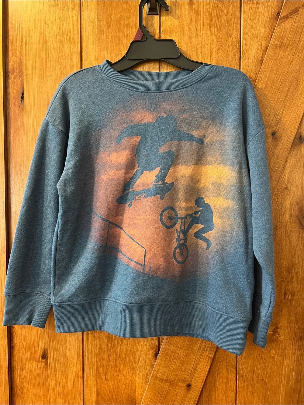 Carter's Blue Skate & BMX Sunset Graphic Sweatshirt